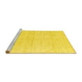 thumbnail image 2 of Ahgly Company Machine Washable Indoor Square Solid Yellow Modern Area Rugs, 3' Square, 2 of 4
