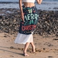 thumbnail image 6 of Christmas Chic Chiffon Beach Dress & Skirt Set for Women - for Summer Days at the Beach, 6 of 6