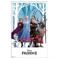 Disney Frozen 2 - Group Wall Poster, 14.725" x 22.375", Framed