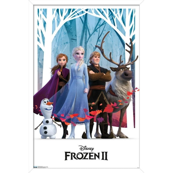 Disney Frozen 2 - Group Wall Poster, 14.725" x 22.375", Framed