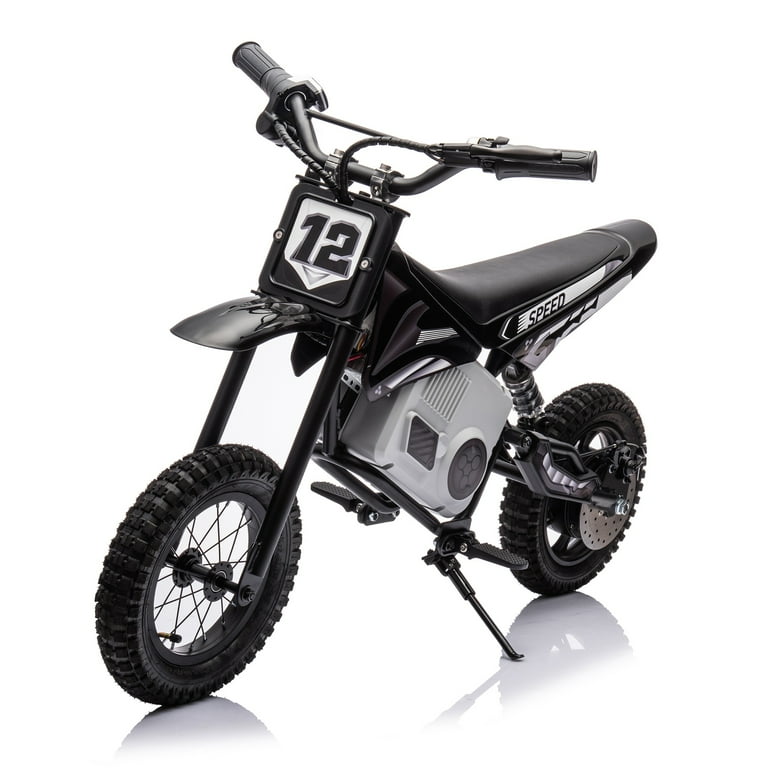 iRerts Kids Dirt Bike 350W 36V Kids Motorcycle Mini Dirt Bikes for Kids Age14 Electric Mini Dirt Motorcycle for Kids with Stepless Variable Speed Drive No Chain Horn Max Speed 15.53 MPH