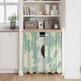thumbnail image 6 of Green Floral Silhouette Kitchen Curtains 45 Inch Length, Spring Farmhouse Vintage Flowers Tiers Curtains for Bathroom Bedroom Cafe, Light Filtering Small Window Treatment Drapes 2 Panels 42"Wx45"L, 6 of 8