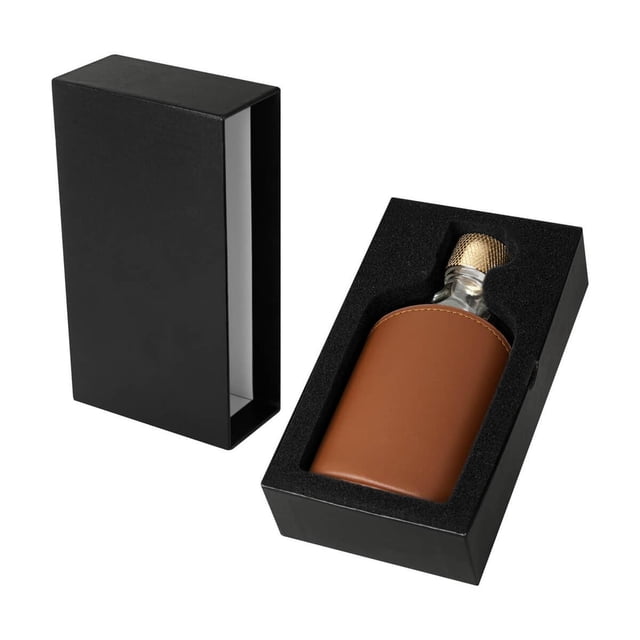 Paquete con 10 piezas de Licorera de vidrio con funda premium