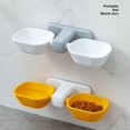 thumbnail image 2 of Bol pour Chat Chien Hauteur Réglable Double Bols Nourriture Eau Bol pour Animaux, 2 of 5