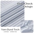 thumbnail image 6 of NICETOWN Blue Linen Valance for Kitchen, Striped Print Farmhouse Rod Pocket Light Filtering Valance Curtains for Cafe Living Room, 42"x18", 1 Panel, 6 of 8