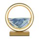 thumbnail image 2 of Lámpara de mesa de arenas movedizas, cuadro artístico de arenas móviles dinámicas, reloj de arena redondo, paisaje de arena Azul dorado, 2 of 9