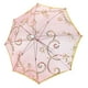 Parapluie de Parasol Rouge en Mini Dentelle à Motif Floral Ton Or – image 2 sur 5
