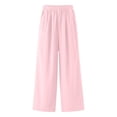 thumbnail image 3 of Erwazi Men's Pleated Loose Pants Solid Color Wide Leg Casual Summmer Lightweight Trousers with Pockets, 3 of 4