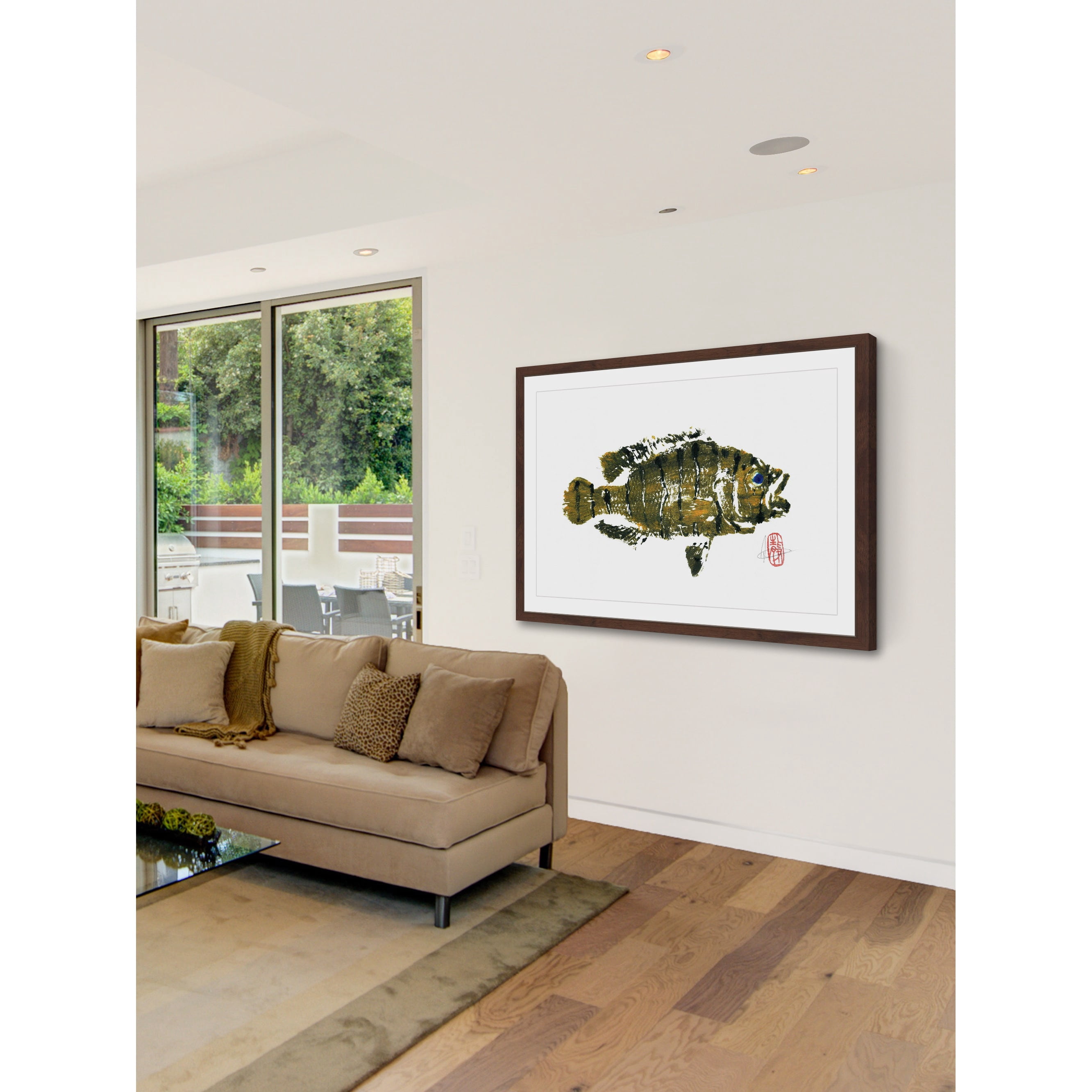 "Jaguar Guapote" Framed Painting Print