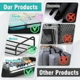 thumbnail image 2 of Under Bed Storage with Wheels, 2 Pack Under Bed Storage Containers, Under Bed Shoe Storage Organizer, Rolling Under Bed Metal Drawer for Clothes, Black, 2 of 8