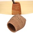 thumbnail image 4 of Rattan Pen Holder, Hand Woven Cylindrical Pencil Holder Cup Container Box Makeup Brush Storage Basket Kitchen Cookware Organizer Caddy Home Table Decor, 4 of 8