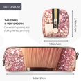 thumbnail image 3 of Easygdp Makeup Brush on Pink Glitter para Estuche de Lápices de Cuero, Estuche de Papelería de Cuero, Estuche de Gran Capacidad con Cremallera, 3 of 7