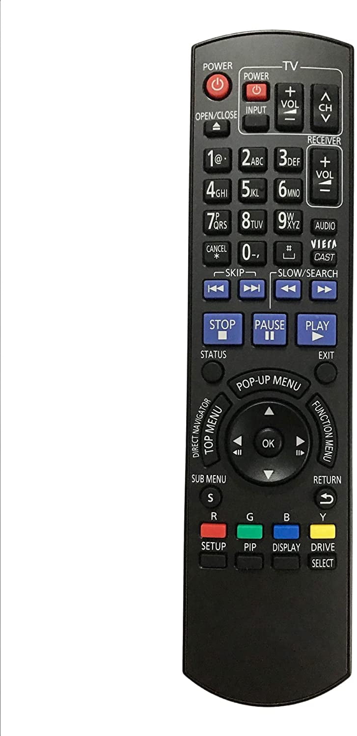 Replacement Remote Controller for DMPBD70V DMPBD70 DMPBD605K DMPBD601K Panasonic BluRay