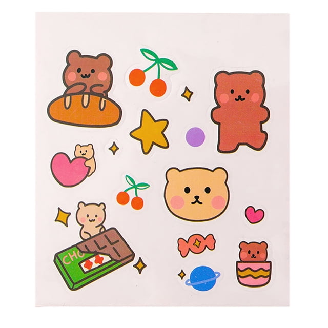 Journal Stickers Cartoon DIY Cute Removable Planner Stickers Scrapbook Stickers