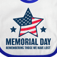 thumbnail image 4 of Inktastic Memorial Day Grunge Remembering Those We Have Lost Boys or Girls Baby Bib, 4 of 4