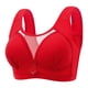 thumbnail image 1 of Gibobby Sujetador de talla para mujer Sujetador de busto completo Sujetador de encaje sexy Sujetador push up Sujetador de copa delgada(Rojo,XXL), 1 of 5