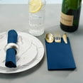 BloominGoods Colored Paper Disposable Dinner Napkins with Flatware
