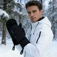 thumbnail image 4 of Ski Mittens for Women Men, Waterproof Windproof Insulated Winter Gloves - Warm Thick Lining Snow Mittens for Skiing, Snowboarding & Outdoor Sports, 4 of 4