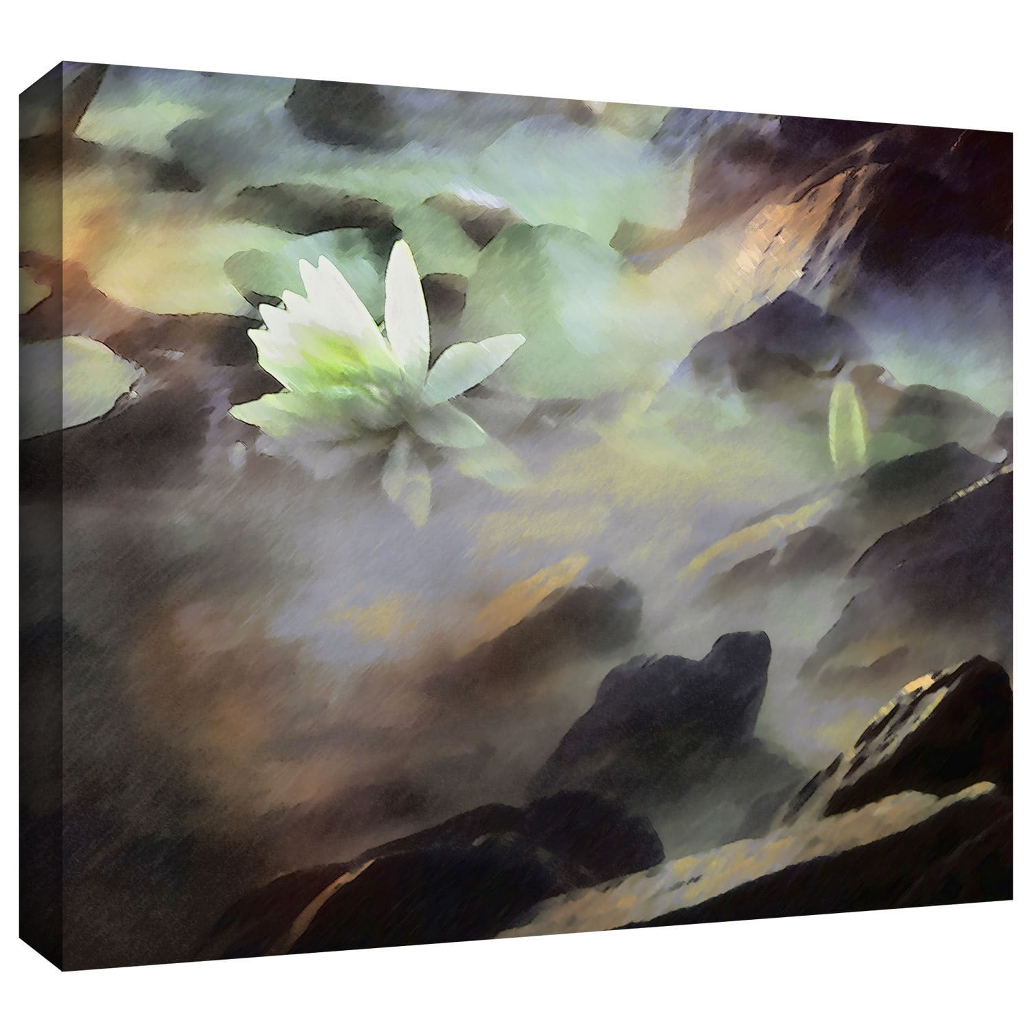 Dean Uhlinger "Lily In Rocks" Gallery-Wrapped Canvas