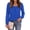 Royal Blue, variant on PRETTYGARDEN Womens Long Puff Sleeve Tops Crew Neck Blouse | Pleated Front, Loose Fit Soft, Business Casual Work Shirts, Dressy Daily Wear, School Travel Outfits, Fall Winter Clothing