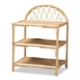 thumbnail image 2 of bali & pari Redell Rattan BOHO Display Shelf, Natural Brown, 2 of 10