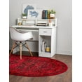 thumbnail image 3 of Rugs.com Bokhara Collection Rug – 3' x 5' Oval Red Low Rug Perfect For Living Rooms, Large Dining Rooms, Open Floorplans, 3 of 8