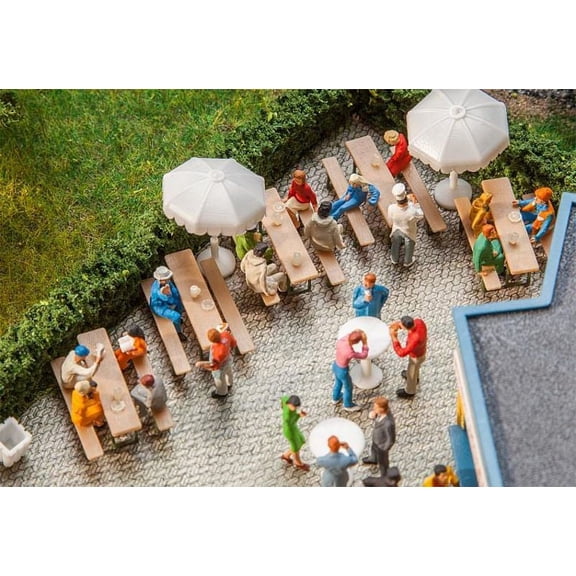 Faller 180963 5 Beer tent tables and benches