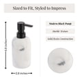 thumbnail image 4 of Evideco French Home Goods New Marble Matte 10 oz Commercial Soap & Lotion Dispensers, 4 of 9