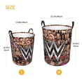 thumbnail image 5 of Large Laundry Basket with Handle, WWE Collapsible Laundry Hamper, Dirty Clothes Storage Basket for Living Room, Bathroom, Bedroom, College Dorm, 5 of 7