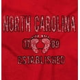 thumbnail image 2 of North Carolina Footprint Stencil Cool Men's Graphic T Shirt Tees Brisco Brands S, 2 of 6