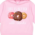 thumbnail image 3 of Inktastic Life is Better with Donuts Toddler Hoodie, 3 of 4