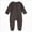 Dark Gray, variant on 9-12Months Newborn Baby Fall And Winter Clothes Toddler Footed Zipper Rompers Bodysuit Newborn Pajamas