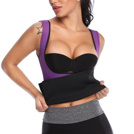 

ZOELNIC Women Sweat Sauna Neoprene Waist Trainer Hot Slimming Sauna Vest Tummy Control Body Shaper for Weight Loss