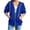 BST48-Dark Blue, variant on Hoodies For Women Full Zip Up Fall Casual Fashion Jackets With Pockets Lightweight 3/4 Sleeve Oversized Preppy Sweatshirts Sky Blue S