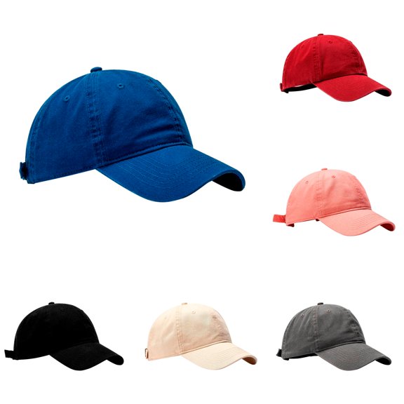 LiuXxxx Mens Womens Summer Fashion Casual Sunscreen Baseball Caps Adjustable Brim Outdoor Travel Hat Lightweight Breathable Unisex Headwear for Daily Wear Blue