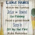 thumbnail image 2 of Kimberly, Allen 15x15 White Modern Wood Framed Museum Art Print Titled - Lake Rules, 2 of 4