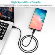 2 Pack 6FT USB-C to C Braided Fast Charging Cable for iPhone 15/15 Pro/Plus/ProMax