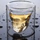 thumbnail image 5 of Vaso de doble pared con motivo de calavera, transparente, para café, vino, cerveza, té, juego de 2 transparente Xemadio LKX-0111-2, 5 of 6