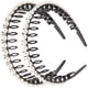thumbnail image 4 of 2 diademas de perlas de moda, delicadas y antideslizantes, accesorios para el cabello para mujeres y niñas (perla + perla con cristal), 4 of 8