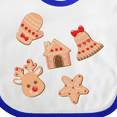 thumbnail image 4 of Inktastic Christmas Gingerbread Cookies Boys or Girls Baby Bib, 4 of 4