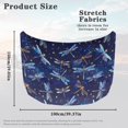 thumbnail image 7 of Uorisanigo Tie-Dye Printed Dragonfly Auto Hood Cover Portable Car Hood Cover Protector Washable Removable Car Hood Flag Cover Suitable for Auto Car Truck, Van, SUV, Pickup, 7 of 7