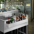 thumbnail image 2 of GRIDMANN 32" Single Speed Rail, Stainless Steel Liquor Bottle Rack for Bars, 2 of 7
