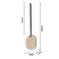thumbnail image 3 of Toilet Brush with Holder Set, Black or Khaki Plastic and Tpr 360-degree Non-scratch Bristles, Washable Fast-drying Head and No-spill Base for Easy Bathroom Cleaning, Ideal for Modern Compact, 3 of 8