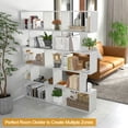 thumbnail image 4 of Spaco 5-Tier Bookshelf with Anti-Toppling Device for Living Room Home Office-White, Tall Bookshelf, Shelves for Living Room, Home Office, Bedroom, Balcony, 4 of 11