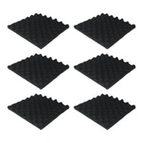 6 Pack Self Adhesive Acoustic Foam Panels Fireproof Soundproofing Treatment Wall Panel,Reduce Noise Foam for Studio,Etc