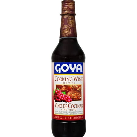 (2 Pack) Goya Cooking Wine Red Wine, 25.4 FL OZ (Best Type Of Red Wine)
