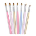 thumbnail image 1 of Gel Nail Brush, 7Pcs Poly Extension Gel Brush, Nail Art Tips Builder Brush Nail Painting Brush Pen Set for Home and Salon Use Zhivalor HMHZ414, 1 of 1