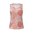 thumbnail image 4 of Lsque Corals Printed Workout Tank Tops for Women, Athletic Sports Tank Tops, Compression Sleeveless Dry Fit Shirts,Sleeveless Yoga Shirt-XX-Large, 4 of 9