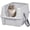 White, variant on IRIS Large Cat Litter Box with Scatter Shield and Scoop, Open Top High Sided Cat Litter Pan, Silver