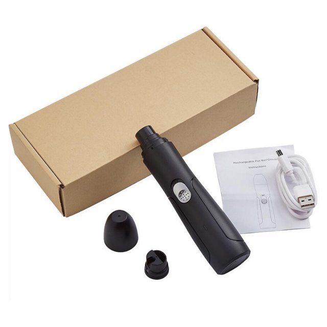 Methold Amoladora automática de uñas para mascotas, máquina pulidora, cortadora de uñas con garra para mascotas, herramienta de manicura y pedicura Suministros para perros negro Methold PT0535-02B